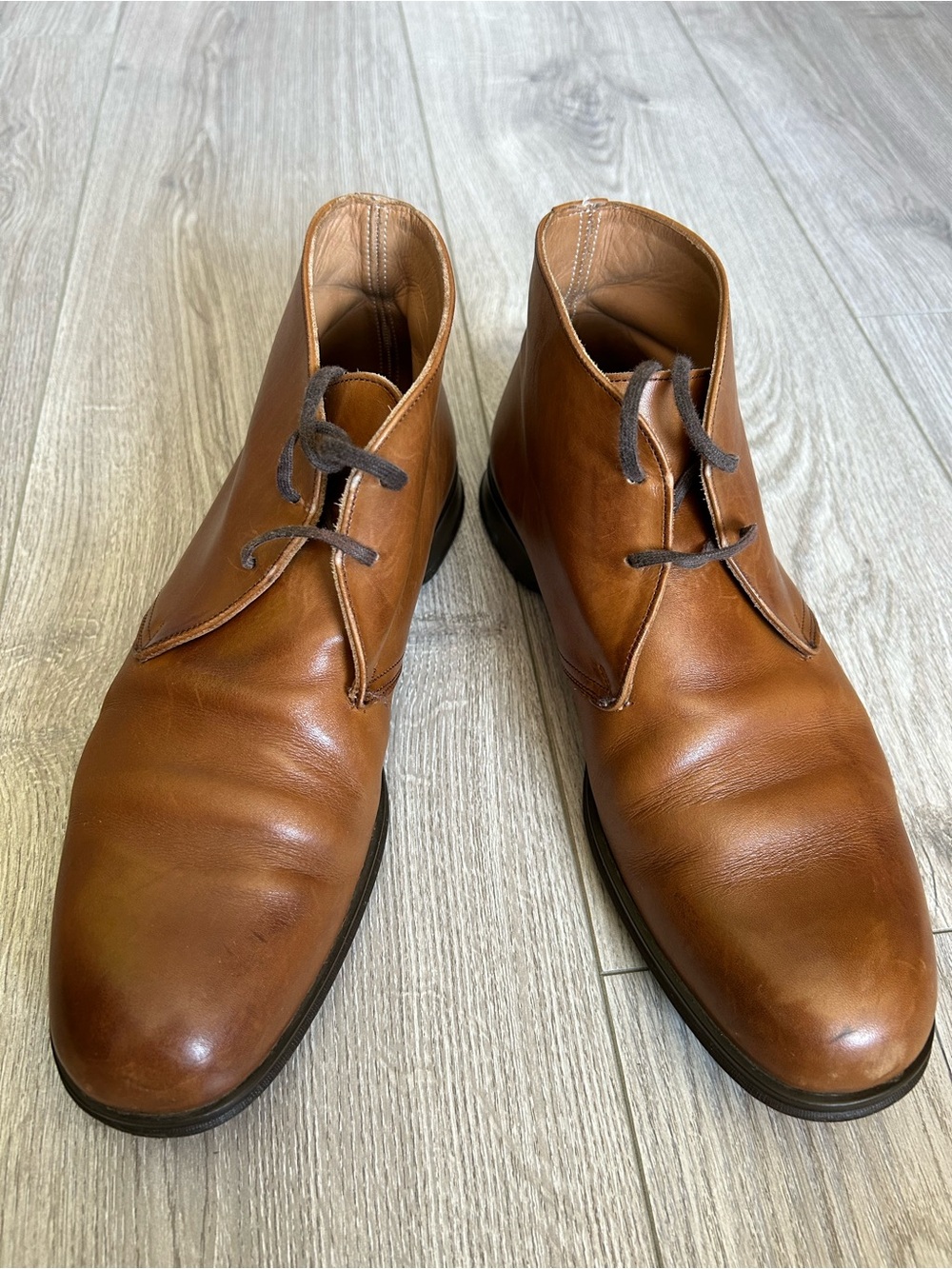 Original English Church's tan leather chukka boots
